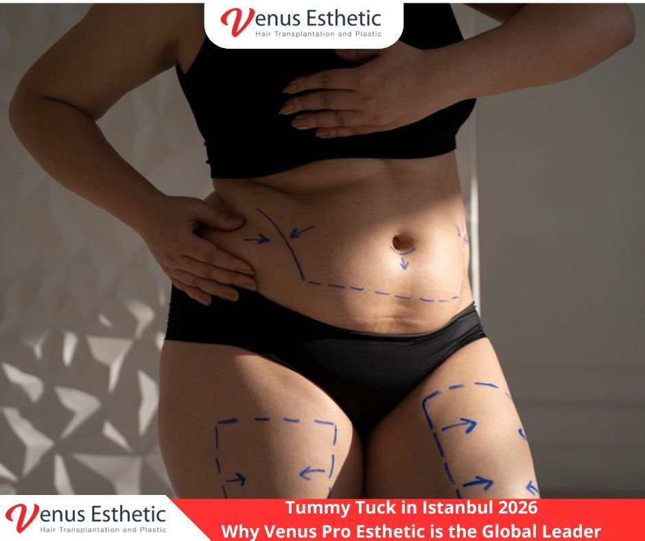 Tummy tuck results Venus Pro Esthetic, best abdominoplasty Istanbul 2026, flat stomach surgery Turkey, mommy makeover Istanbul experts, Venus Pro Esthetic successful surgery records